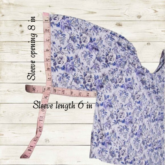 Handmade set of two womens tops size L short sleeve multiclor - Picture 6 of 13